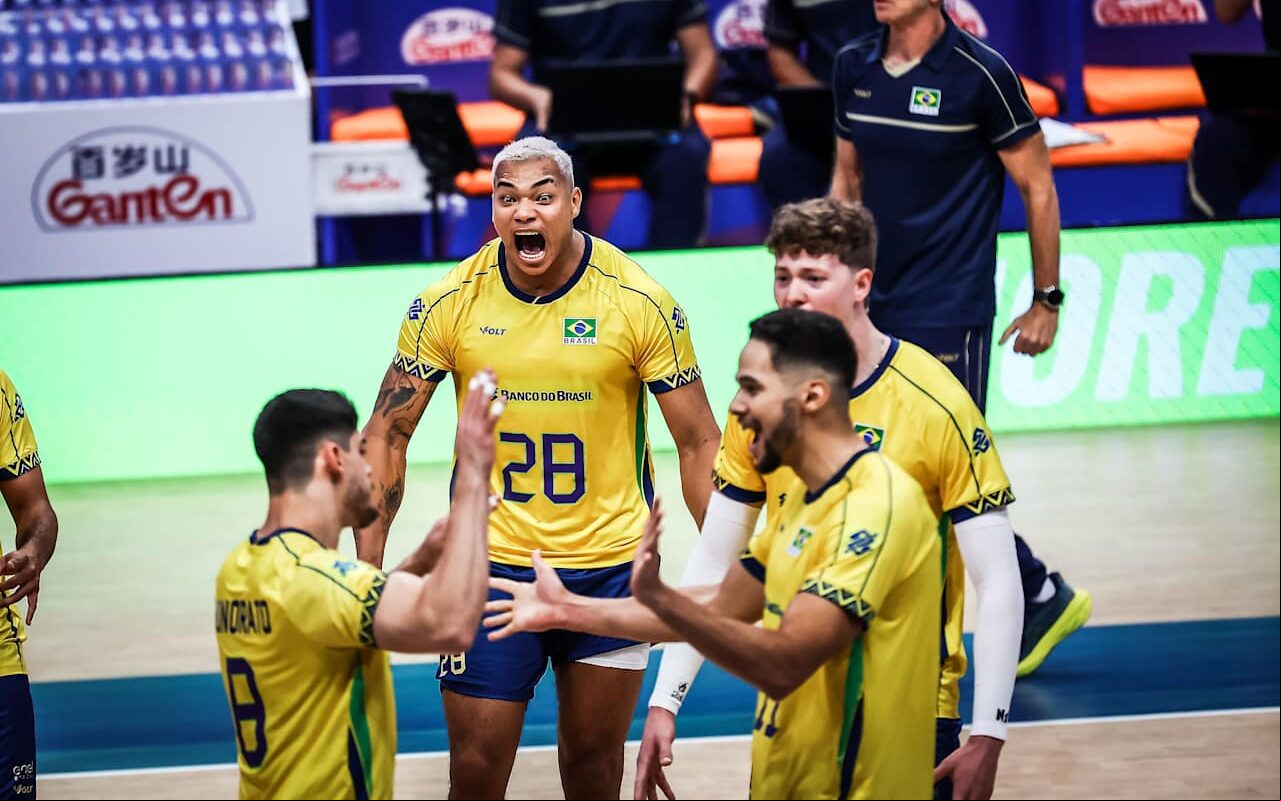 Brasil x Irã, pela VNL masculina (Foto: VNL)