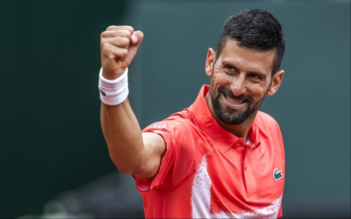 O sérvio Novak Djokovic na vitória na estreia em Genebra (AFP)